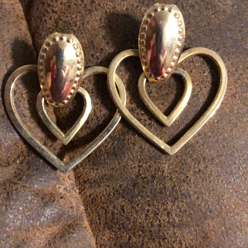 Vintage Heart Earrings